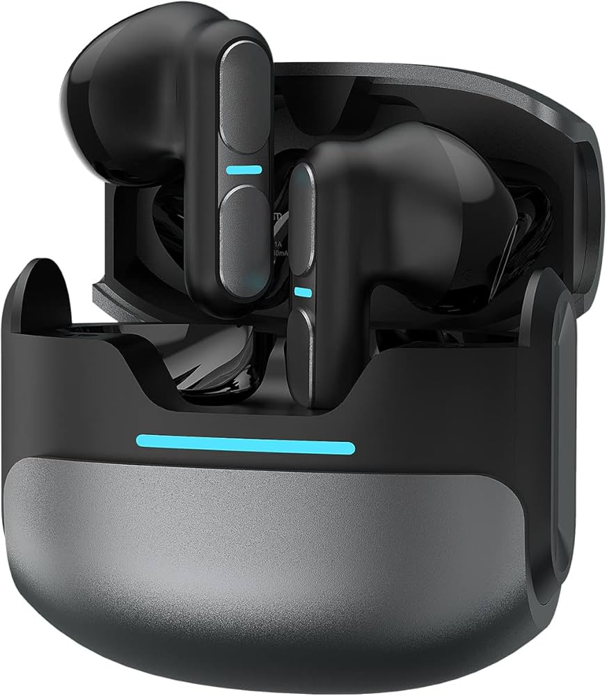 THETA PRO GAMING – Noise Cancelling, Wireless, Bluetooth, In-Ear Earbuds – TG12 Black and White